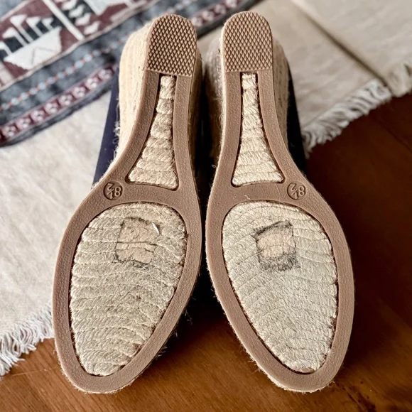 J. CREW FACTORY | Seville Canvas Espadrille Wedge in Dark Navy, Size 8.5 - Picture 6 of 10